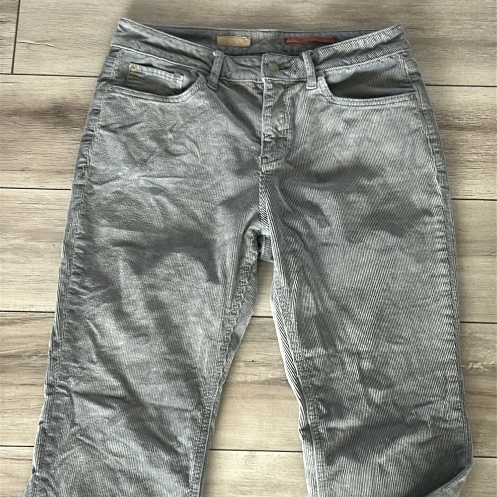 PILCRO anthropologie corduroy boot cut crop pants size 29